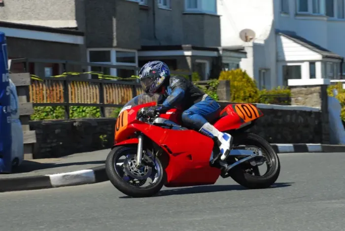 Framed Print : Tony Russell (Yamaha) 2013 Pre TT Classic