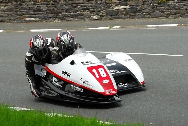 Tony Thirkell & Nigel Barlow (Honda) 2013 Sidecar TT
