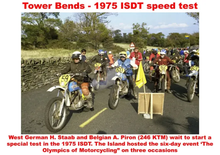 Framed Print : Tower Bends - 1975 ISDT speed test Framed Print : Tower Bends - 1975 ISDT speed test