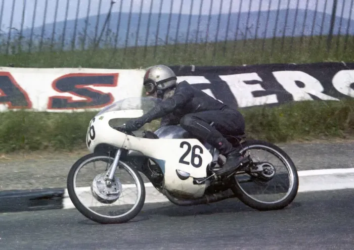 Framed Print : Trevor Burgess (Yamaha) 1967 50cc TT Framed Print : Trevor Burgess (Yamaha) 1967 50cc TT