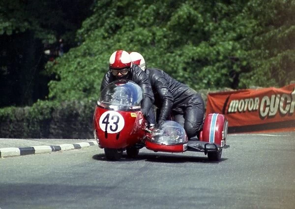 Trevor Greening & Roger Parker (BSA) 1974 Sidecar 500cc TT