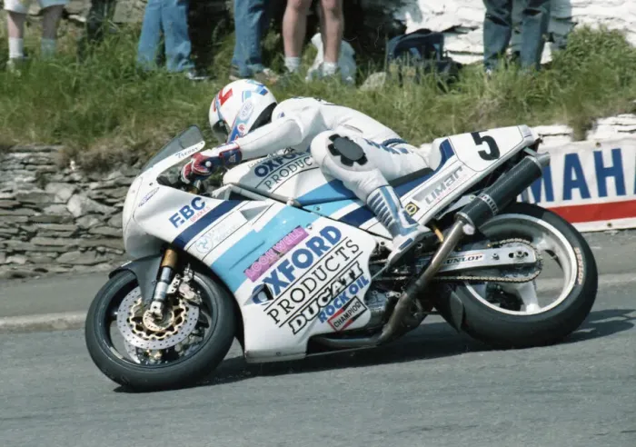 Framed Print : Trevor Nation (Ducati) 1992 Formua One TT