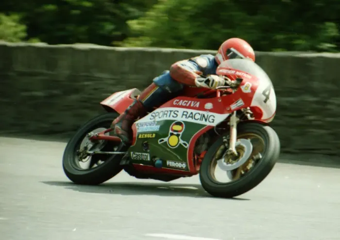 Framed Print : Trevor Nation (Ducati Cagiva) 1984 Formula One TT Framed Print : Trevor Nation (Ducati Cagiva) 1984 Formula One TT