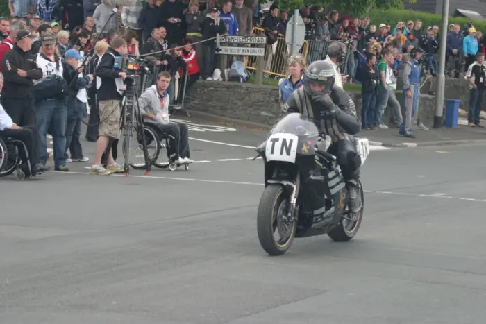 Framed Print : Trevor Nation (Norton) 2010 TT Parade Lap Framed Print : Trevor Nation (Norton) 2010 TT Parade Lap