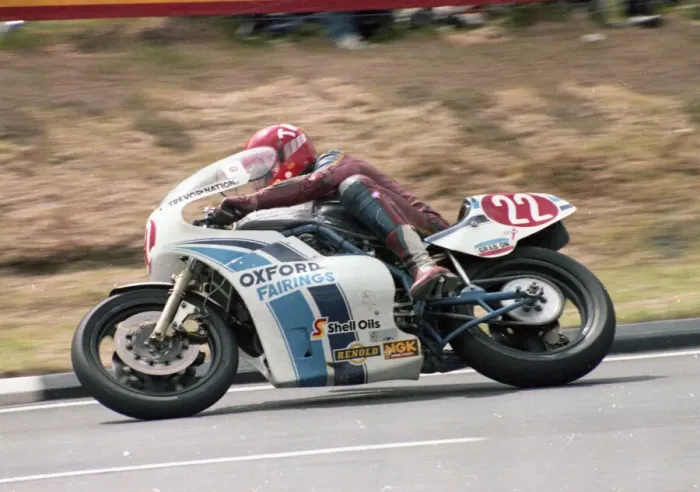Framed Print : Trevor Nation (Suzuki) 1983 Formuls One TT