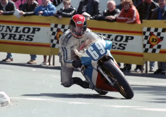 Framed Print : Trevor Ritchie (ECM) 1990 Junior TT