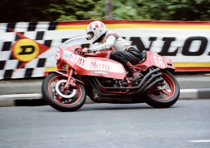 Framed Print : Trevor Wise (Elby-Benelli) 1981 Formula One TT Framed Print : Trevor Wise (Elby-Benelli) 1981 Formula One TT