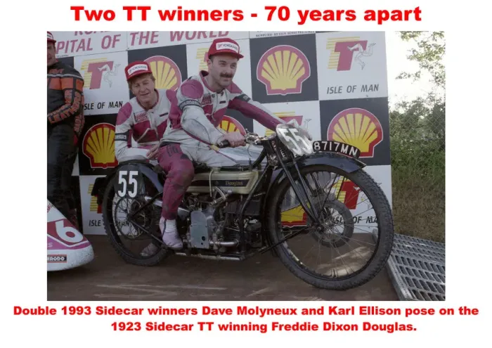 Framed Print : Two TT winners - 70 years apart Framed Print : Two TT winners - 70 years apart