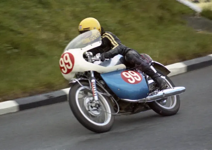 Framed Print : Vic Soussan (Suzuki) 1972 Production TT