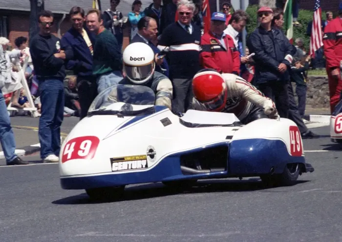 Framed Print : Vince Winstanley & Eric Amman (Honda) 1990 Sidecar TT Framed Print : Vince Winstanley & Eric Amman (Honda) 1990 Sidecar TT