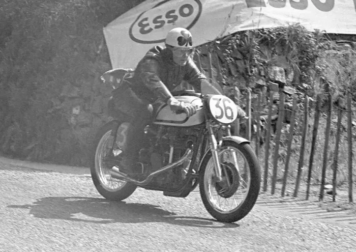 Framed Print : W J Sparky Campbell (Norton) 1953 Junior TT Framed Print : W J Sparky Campbell (Norton) 1953 Junior TT