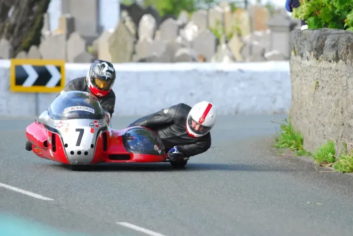 Framed Print : Wally Saunders & Bob K Dowty (Special) 2015 Pre TT Classic Framed Print : Wally Saunders & Bob K Dowty (Special) 2015 Pre TT Classic