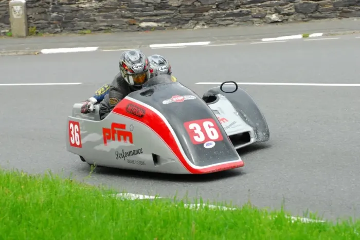 Framed Print : Wally Saunders & Eddie Kiff (Ireson Suzuki) 2013 Sidecar TT Framed Print : Wally Saunders & Eddie Kiff (Ireson Suzuki) 2013 Sidecar TT