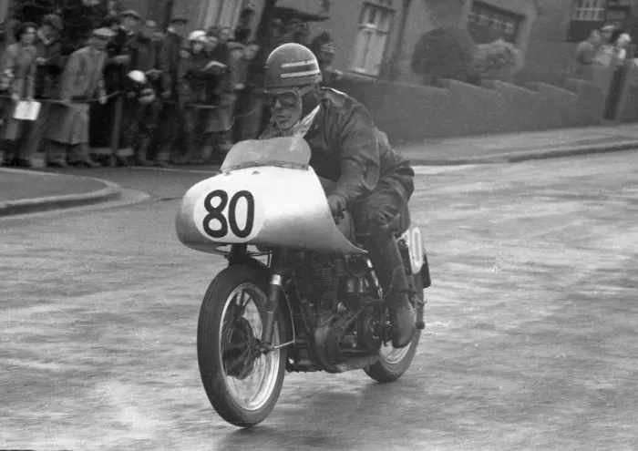 Framed Print : Walter Hancock (BSA) 1956 Junior TT Framed Print : Walter Hancock (BSA) 1956 Junior TT