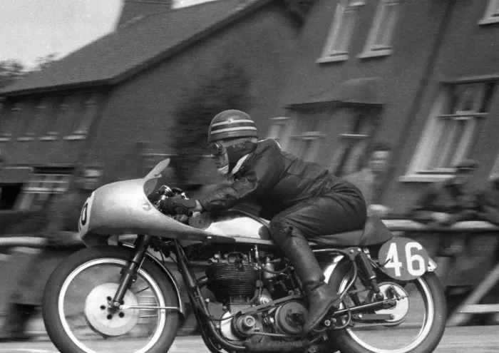 Framed Print : Walter Hancock (BSA) 1956 Senior TT Framed Print : Walter Hancock (BSA) 1956 Senior TT