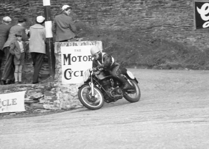Framed Print : Walter Kalinins (AJS) 1956 Junior Manx Grand Prix Framed Print : Walter Kalinins (AJS) 1956 Junior Manx Grand Prix