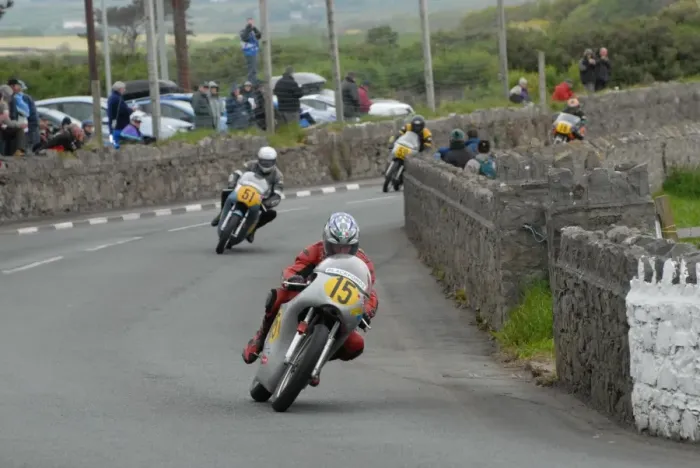 Framed Print : Bill Wark (Norton) 2007 Pre TT Classic