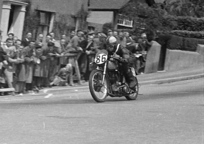 Framed Print : Bill Webster (Excelsior) 1950 Lightweight TT Framed Print : Bill Webster (Excelsior) 1950 Lightweight TT