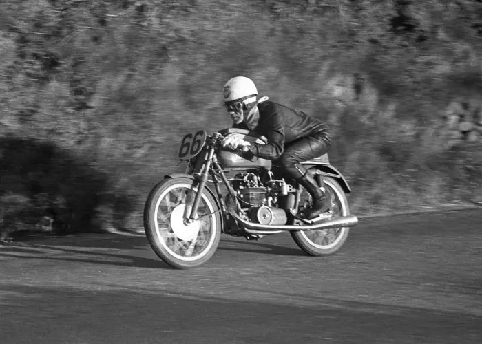 Framed Print : Bill Webster (MV) 1953 Ultra Lightweight TT Framed Print : Bill Webster (MV) 1953 Ultra Lightweight TT