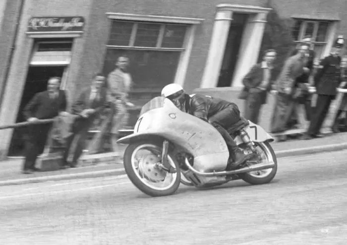 Framed Print : Werner Haas (NSU) 1954 Lightweight TT Framed Print : Werner Haas (NSU) 1954 Lightweight TT