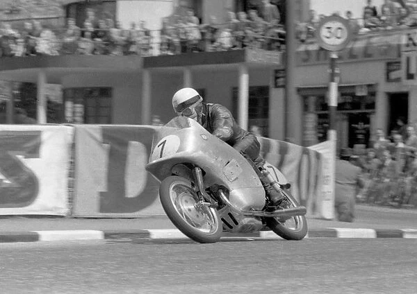 Werner Haas at Quarter Bridge: 1954 Lightweight TT