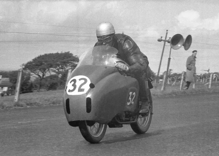 Framed Print : Wilf Herron (Norton) 1956 Senior Ulster Grand Prix Framed Print : Wilf Herron (Norton) 1956 Senior Ulster Grand Prix