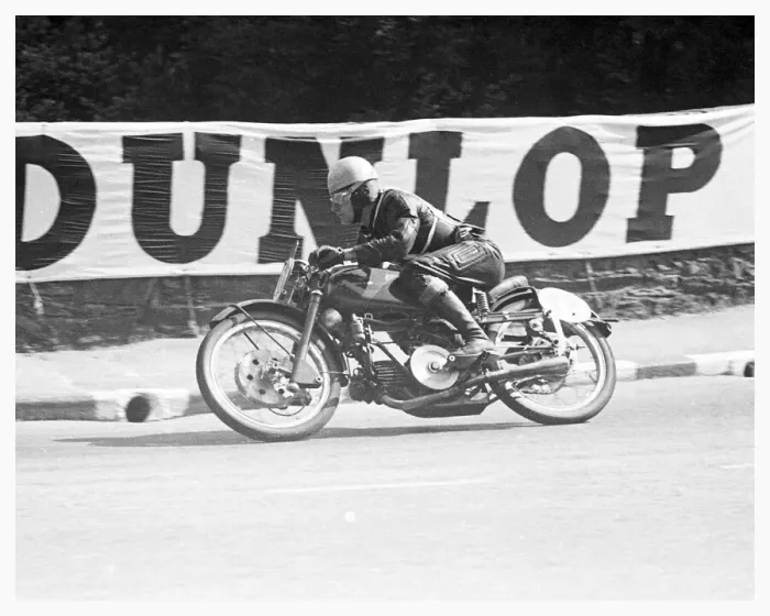 Framed Print : Wilf Hutt (Guzzi) 1951 Lightweight TT Framed Print : Wilf Hutt (Guzzi) 1951 Lightweight TT