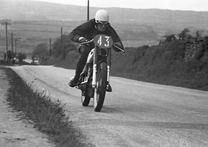 Framed Print : William Job (AJS) 1951 Junior TT Framed Print : William Job (AJS) 1951 Junior TT