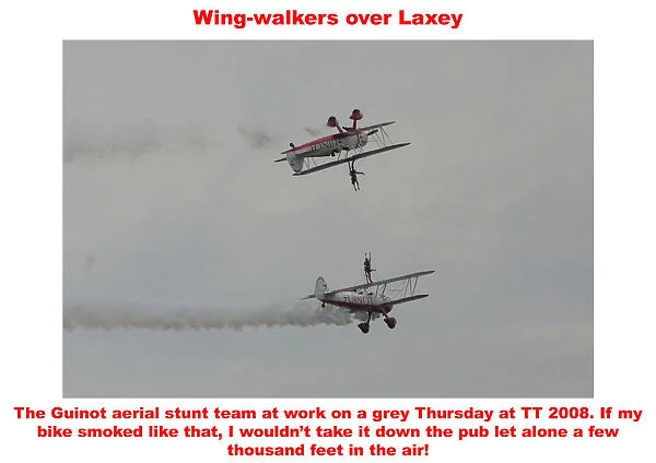 Wing-walkers over Laxey