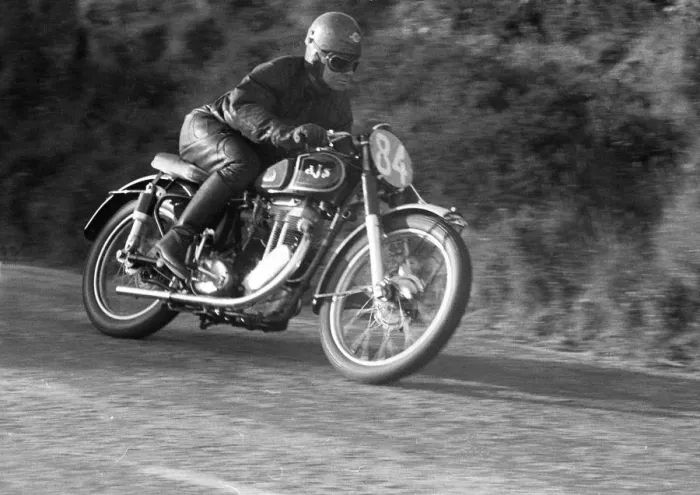 Framed Print : Ws Corley (AJS) 1952 Junior Clubman TT Framed Print : Ws Corley (AJS) 1952 Junior Clubman TT