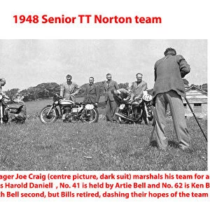 1948 Senior TT Norton team