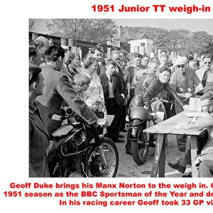 1951 Junior TT weigh-in