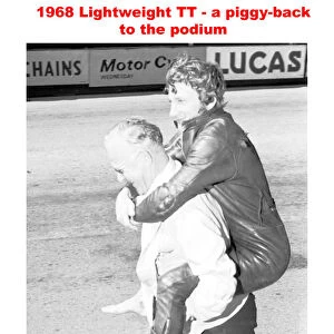 1968 Lightweight TT - a piggy-back to the podium
