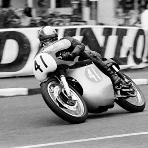 Alan Barnett (AJS) 1966 Junior Manx Grand Prix