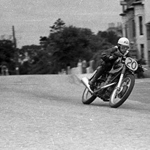 Alan C Taylor (AJS) 1950 Junior Manx Grand Prix