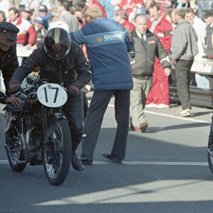 Albert Wiffen (Rudge) and John McMahon (Rudge) 1990 TT Parade Lap