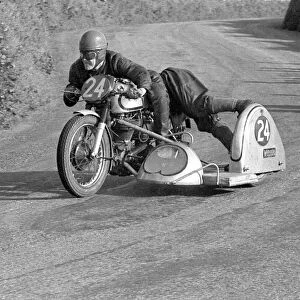 Alec Skein & Don Overall (Norton) 1954 Sidecar TT