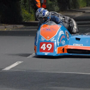 Andy King & Bruce Moore (Ireson Honda) 2009 Sidecar TT