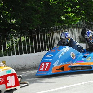 Andy King & Kenny Cole (Ireson Honda) 2012 Sidecar TT
