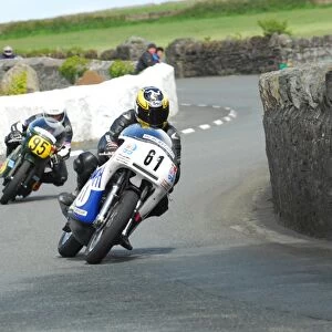 Andy Lee (Rob North Trident) and Edward Manley (Matchless) 2015 Pre TT Classic