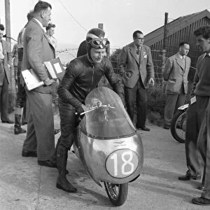 Arthur Wheeler (Guzzi) 1957 Junior TT