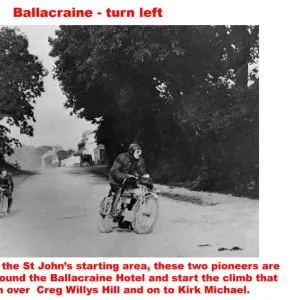 Ballacraine - turn left