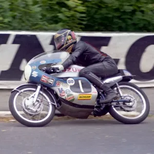 Barry Sheene at Quarter Bridge Print - 1971 Ultra Lightweight TT Barry Sheene at Quarter Bridge Print - 1971 Ultra Lightweight TT