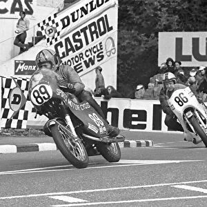Bernard Murray (Suzuki) and Leigh Notman (Yamaha) 1973 Production TT