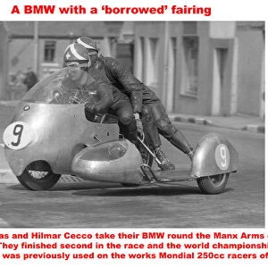 A BMW with a borrowed fairing