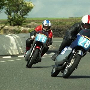 Bob Dowty (Suzuki) and Ken Edwards (Honda) 2000 Classic TT