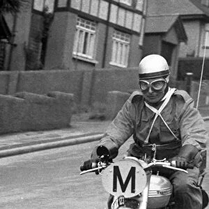 Bob Foster (Triumph Travelling Marshal) 1956 TT