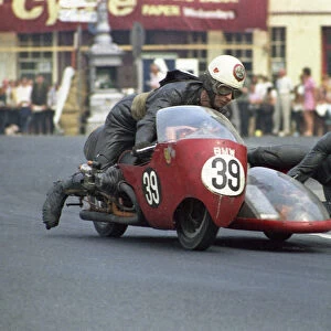 Bob Kewley and John Whiting (BMW) 1970 500 Sidecar TT