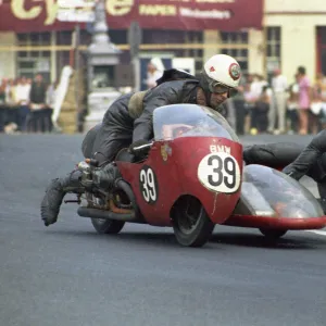 Bob Kewley and John Whiting (BMW) 1970 500 Sidecar TT