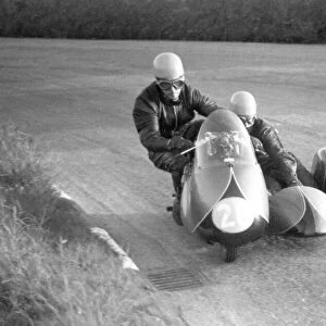 Bob Robinson & Lewis Young (Norton) 1958 Sidecar TT